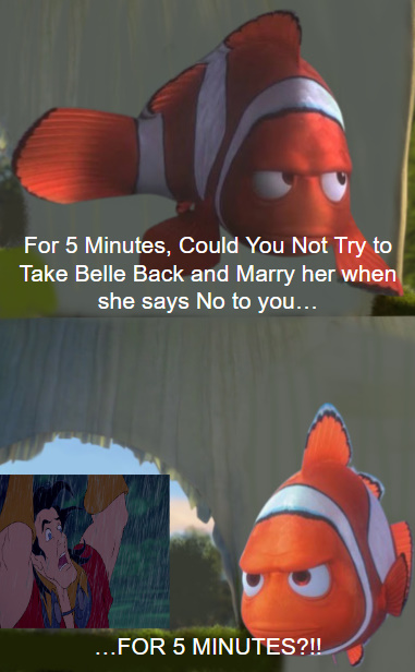 Marlin Getting Rizzy Marlin Tells Off Gaston For 5 Minutes by ArielAriasPetzoldt on DeviantArt