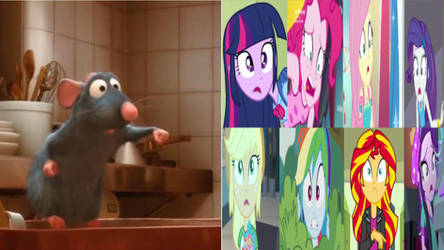 The Mane 8 Sees Remy in the Kitchen