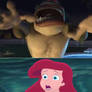 The Missing Link Scares Ariel and Jasmine