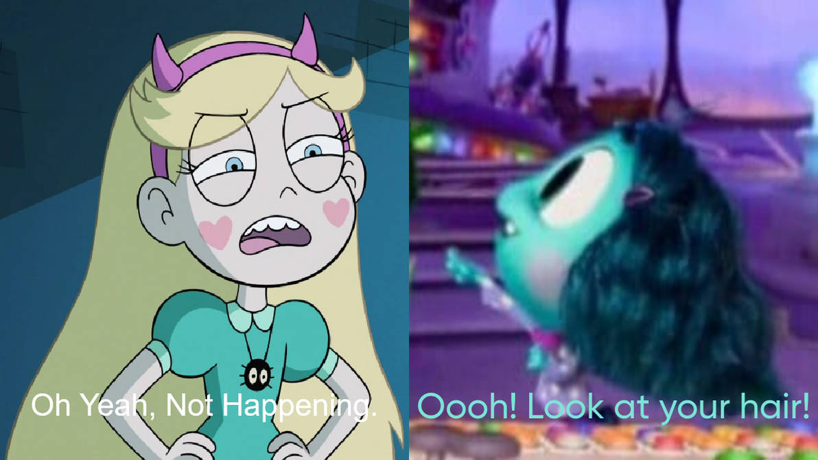 Envy Admires Star's Hair by ArielAriasPetzoldt on DeviantArt