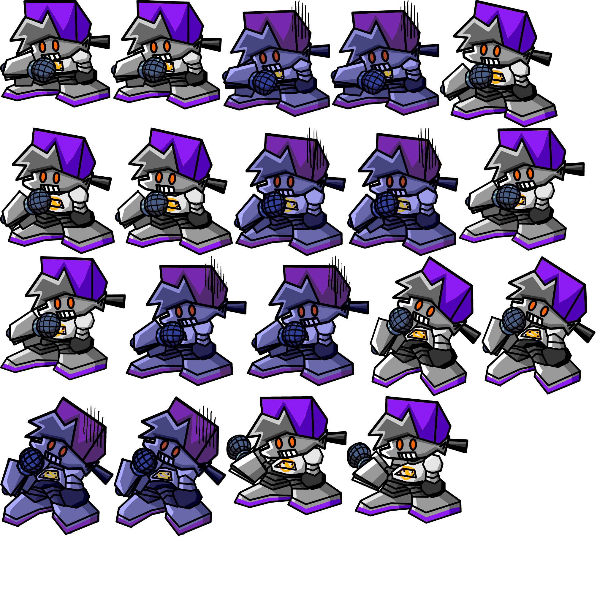 Orbot Fnf FNF ROBOT WALDO SPRITE SHEET by FridayNightDunkin on DeviantArt