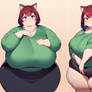 A.I. Fat Anime Girl 7364