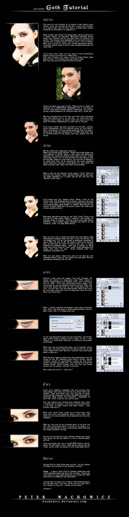 Goth Tutorial by wachowicz