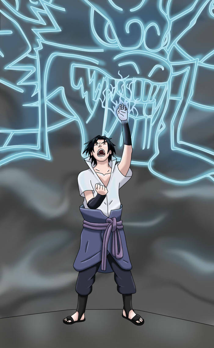 Commission Sasuke Using Kirin by Karnya on DeviantArt