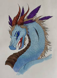 Dragon with Feathers