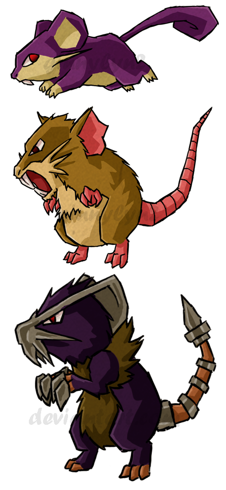 Pokemon Rats WWS by the19thGinny on DeviantArt