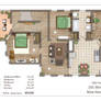 Floor plan rendering