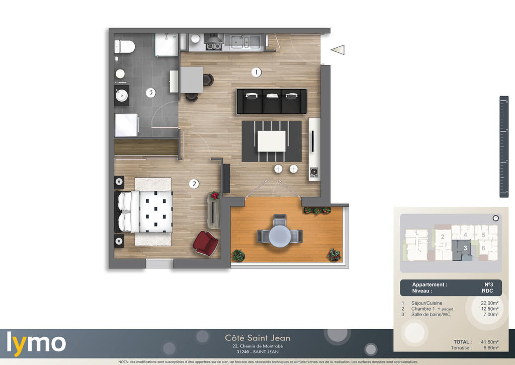 Floor plan rendering