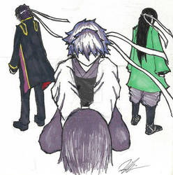 Gintoki, Takasugi, Katsura