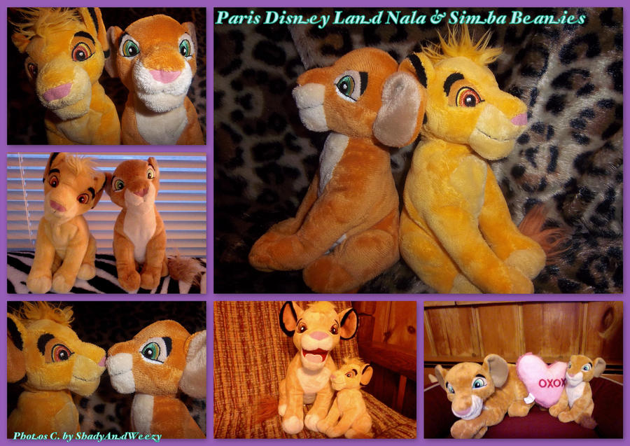 Paris Disney Land Beanies Simba and Nala