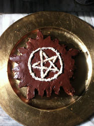 Supernaturak Anti-Possession Birthday Cake