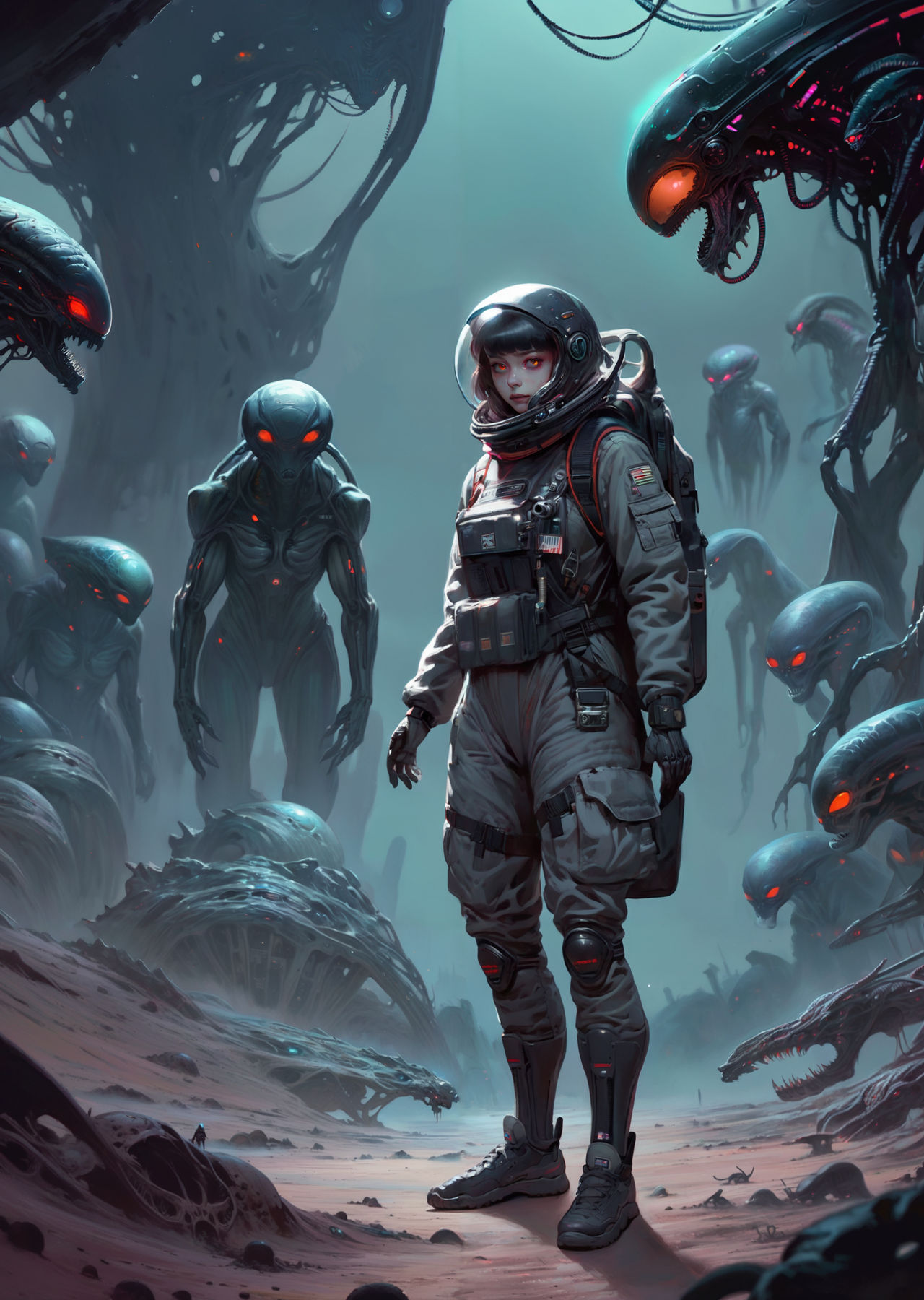 00023-684110484-1 Female Pilot , Exploring Alien by BullseyeTroll on ...