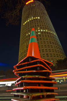 Cones stack city streaks stock