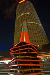 Cones stack city streaks stock