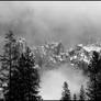 Sentinel Rock and winter storm