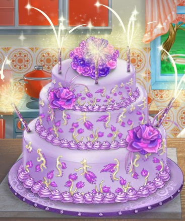 Purple Surprise Cake