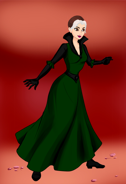 Rogue in a gothic dress