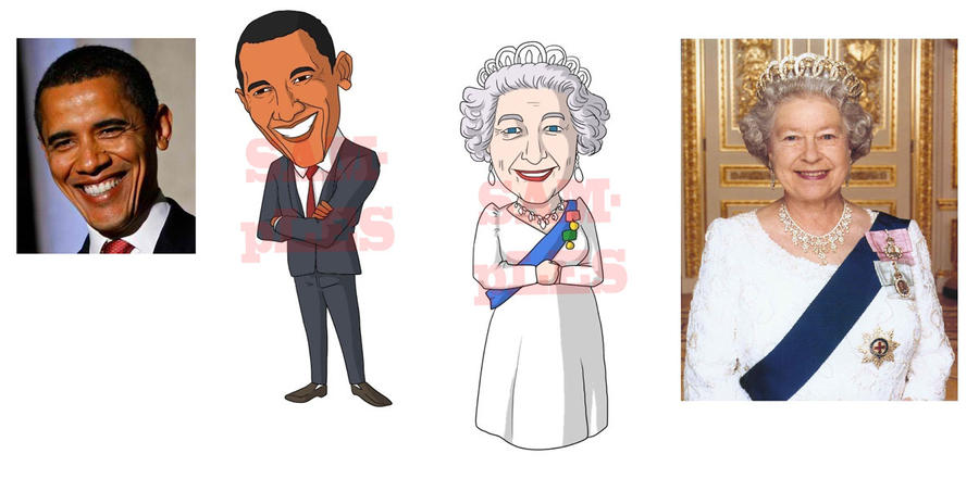 Obama and the Queen w/ references