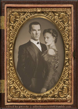 Vintage Sherlock Holmes and Irene Adler