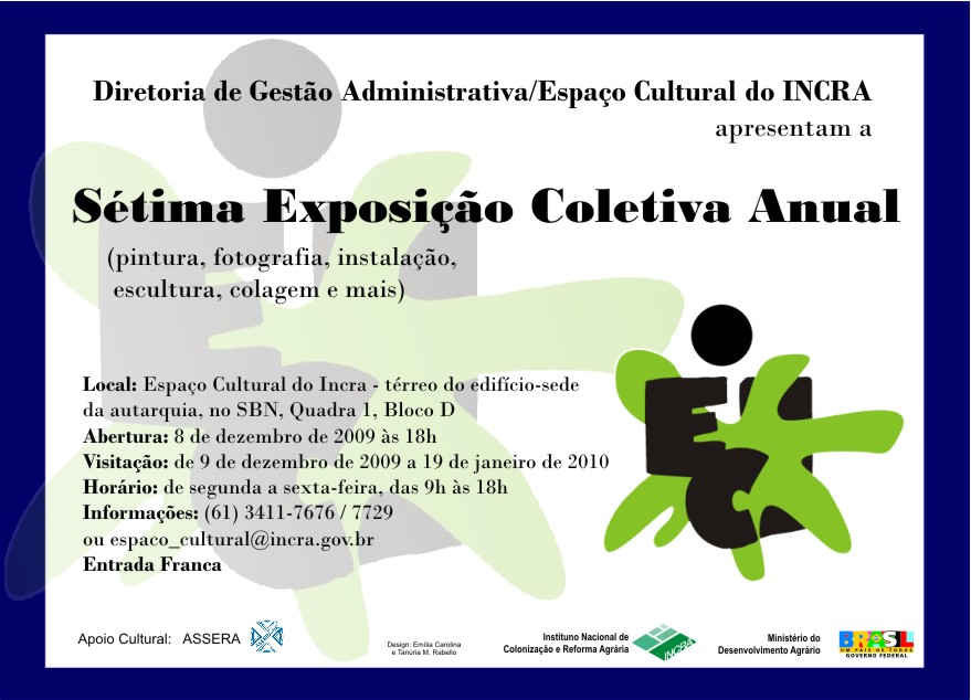 Cartaz 7th INCRA - DF Annual Group Exhibition