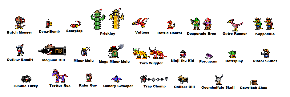 Western Mario Enemies by Bronto-Stingtail on DeviantArt