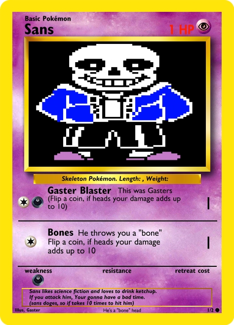 sans pokemon card 3379 Trick or Treaters BEWARE Go