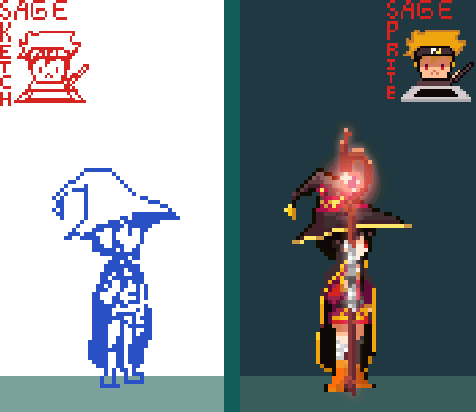 Megumin Sprite Megumin Idle pixel art sprite by SageOfMugen on DeviantArt
