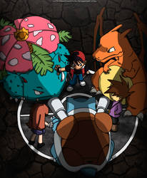 Red, Green, Blue Pokemon Special Manga Color