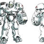 Powered exoskeleton armour