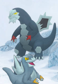Baxcalibur and Arctibax - Paldea Pseudo-Legendary