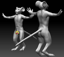 Rough draft of new mouseboy model