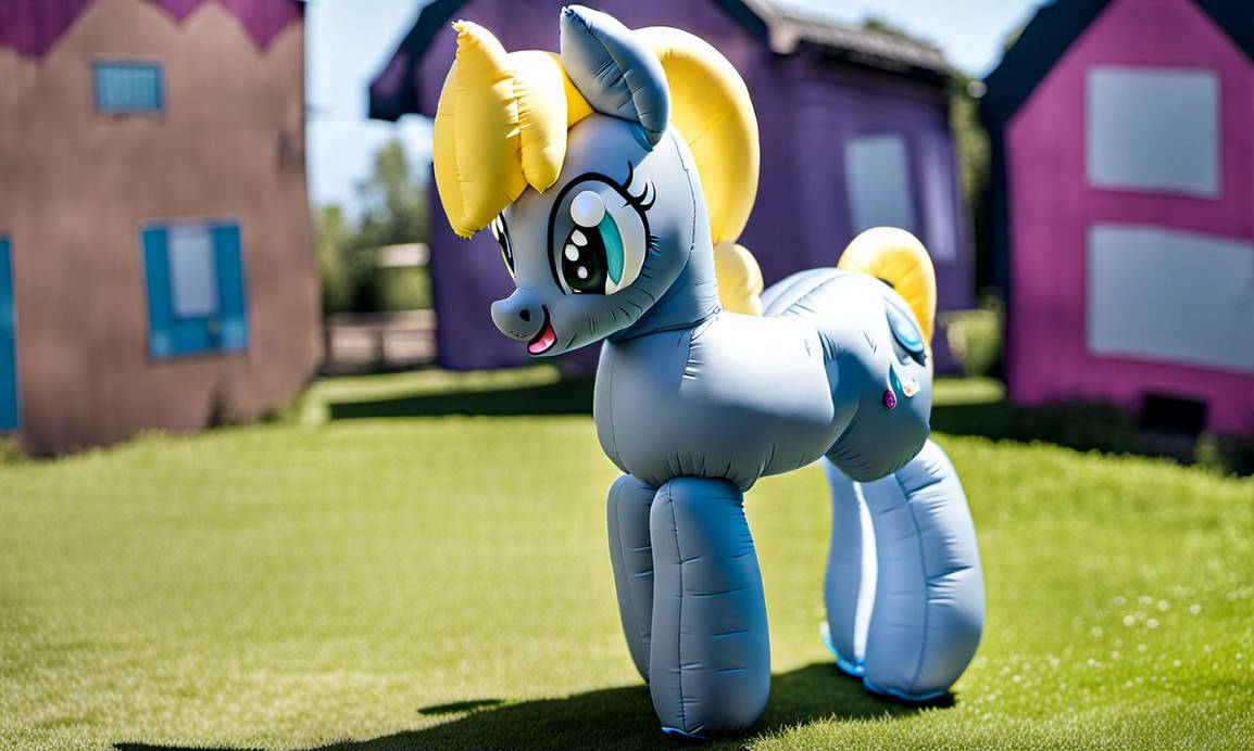 Inflatable Rubber Pony Derpy 2 by Twylite-Sparkle on DeviantArt