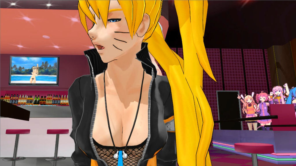 MMD Anime Ryona Super Sonico VS Orioke Naruko