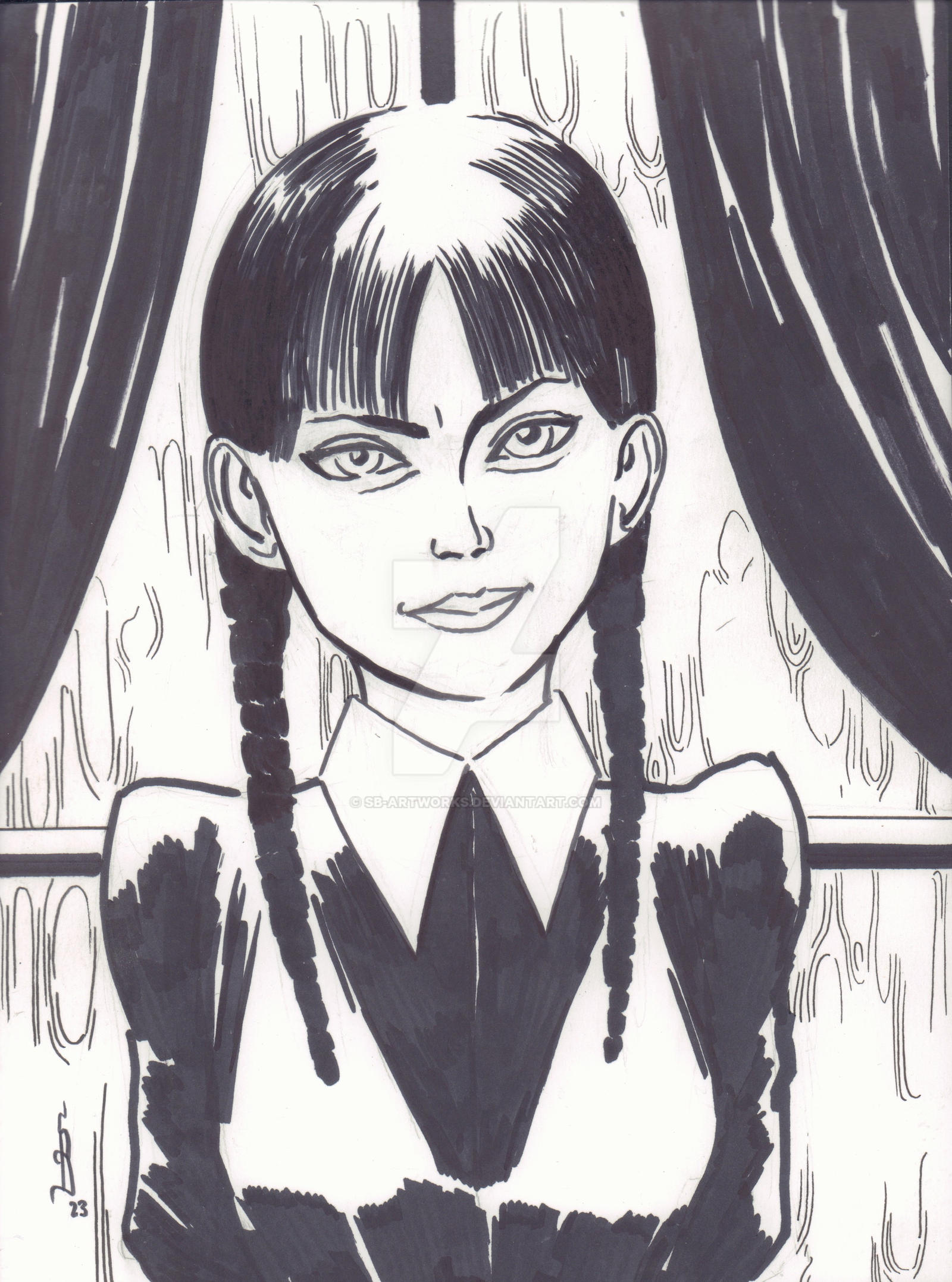Wednesday Adams Vision Wednesday Adams by SB-Artworks on DeviantArt