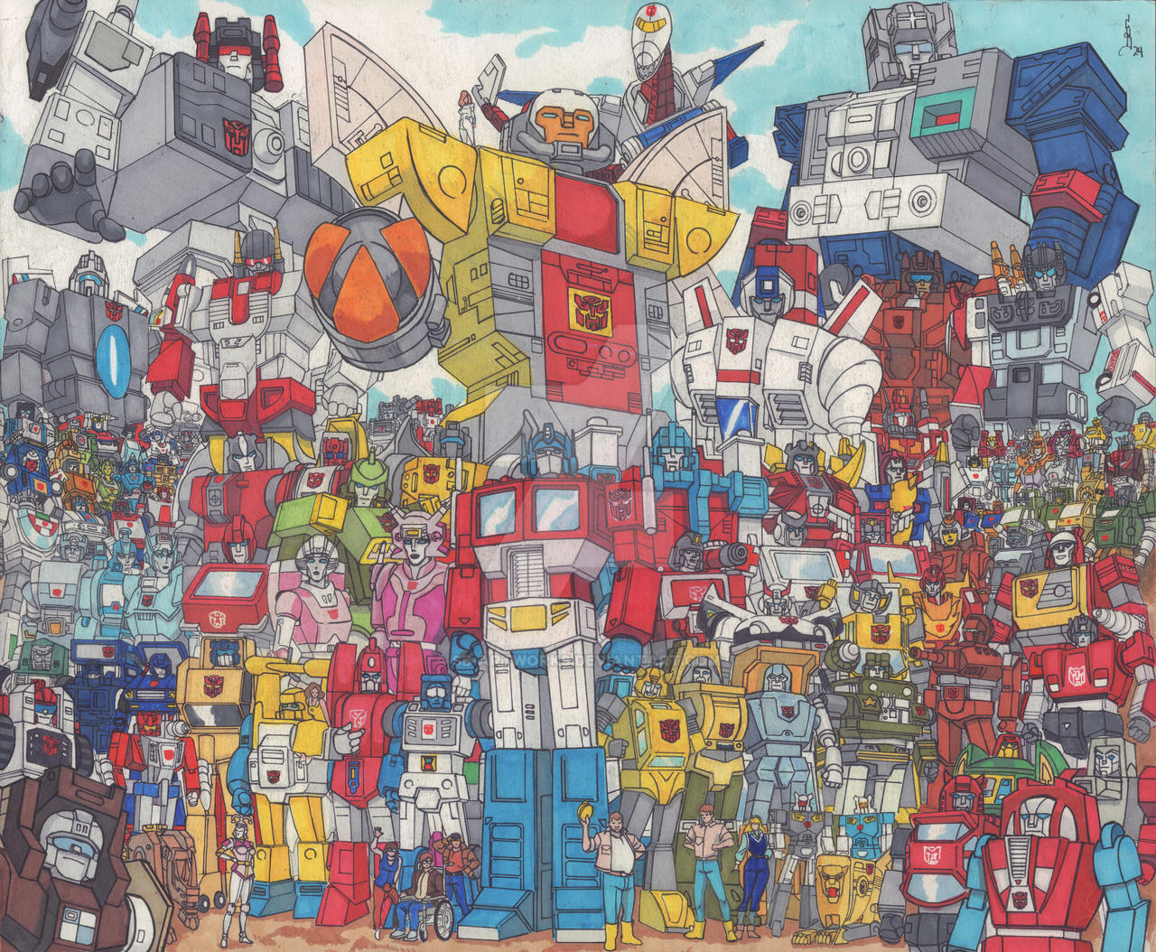 Transformer Deviantart Inks Transformers G1 Autobots (Commission) by SB-Artworks on DeviantArt
