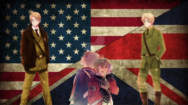 Hetalia America and England