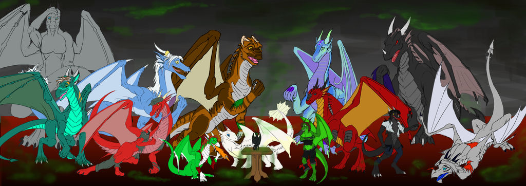 Dragon-Kin Group picture by - Skyder117 by ManicMindsStudio on DeviantArt