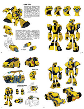 Bumblebee transformers animated design