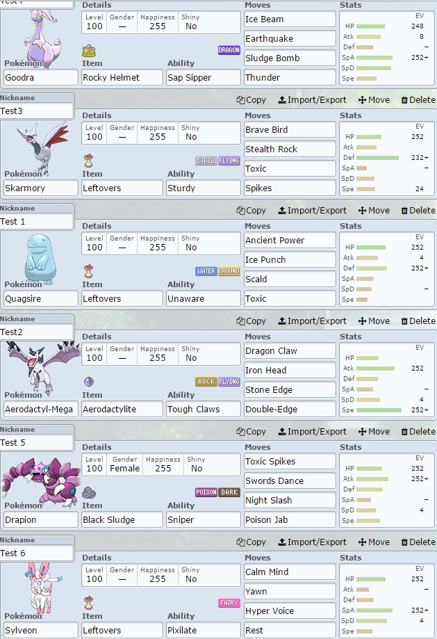 One of my best teams in Pokemon Showdown by TheRedPsycho on DeviantArt