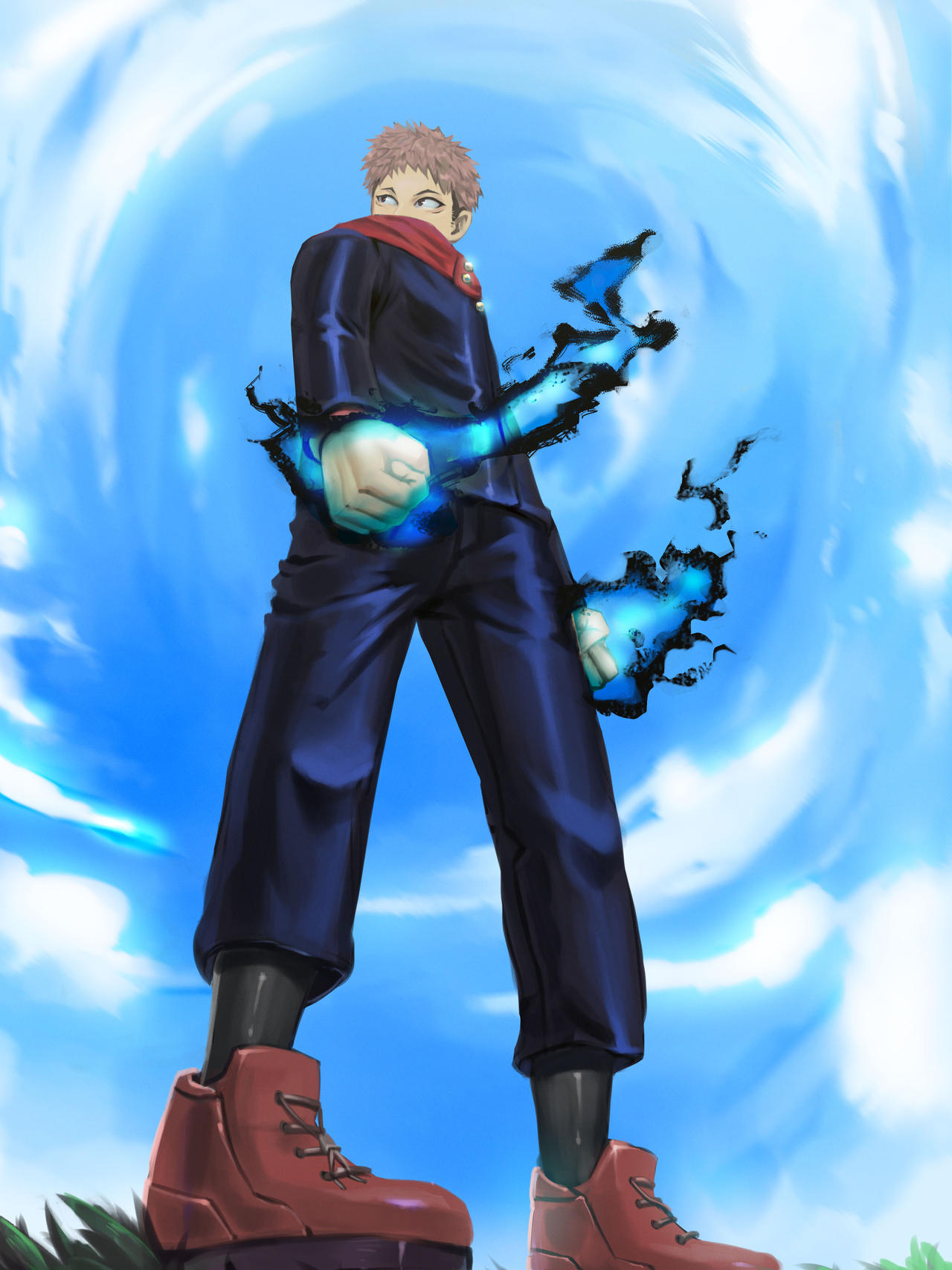 itadori yuji Fan art | jujutsu kaisen by popcorn12122 on DeviantArt