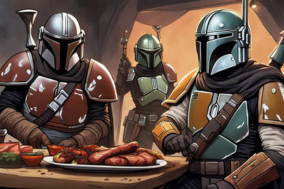 Mandalorian Barbeque Party