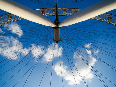 London Eye from Below