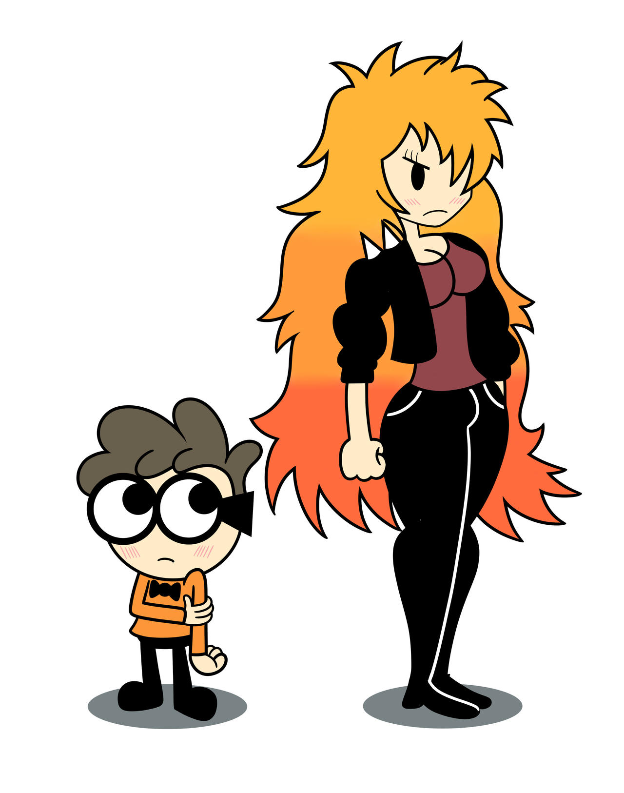 Nerd and Tiger by SallyNirvanla on DeviantArt