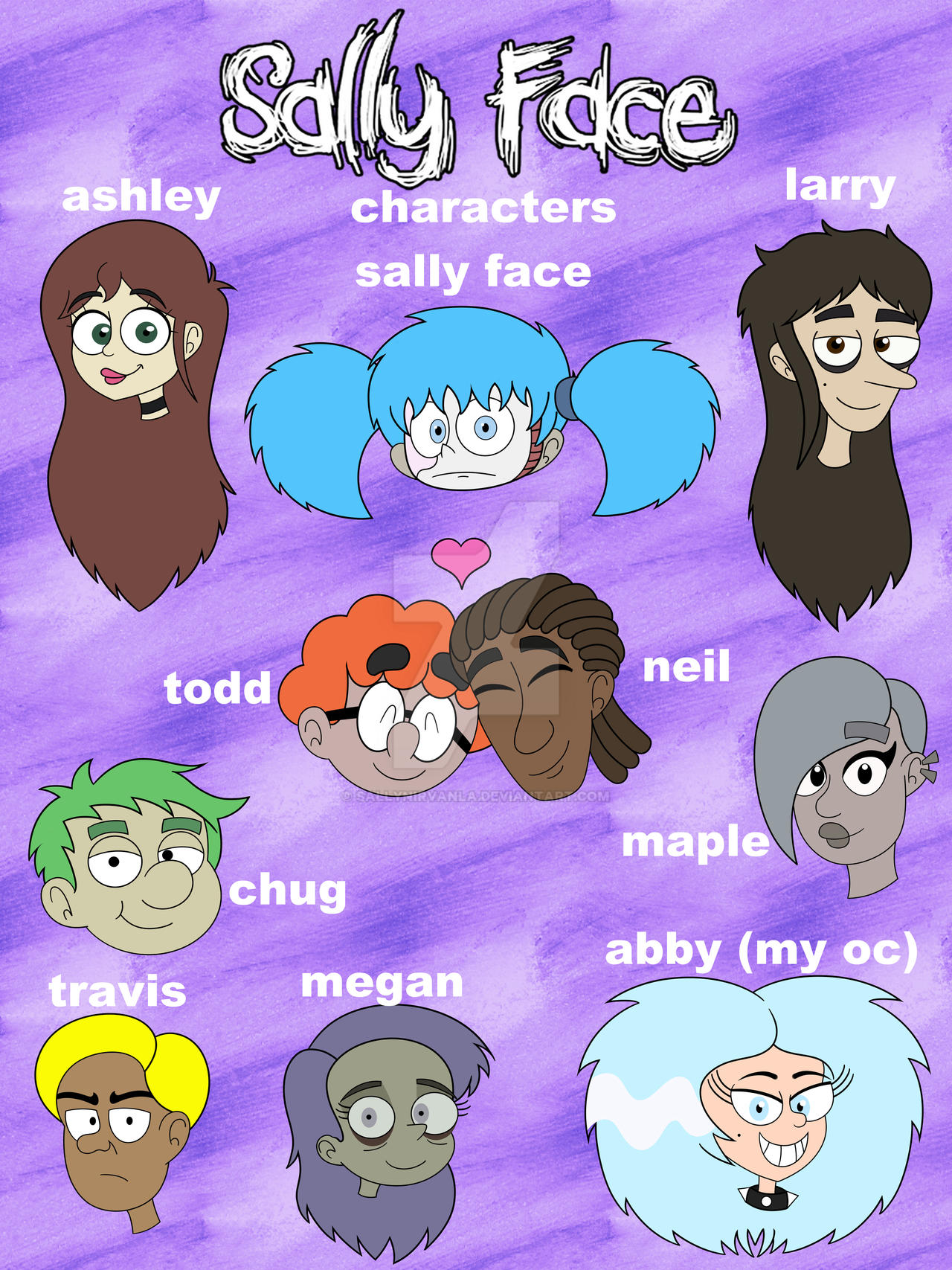 Sally Face Characters By SallyNirvanla On DeviantArt sally-face-characters-by-sallynirvanla-on-deviantart