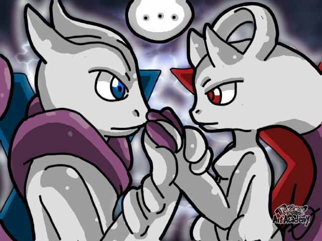 Pokemon Art Academy - Mewtwo X and Y (HD)