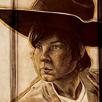 Carl - The Walking Dead (redrawn) by TheElvishDevil