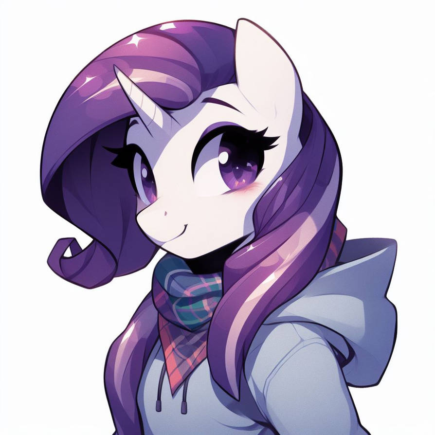 Cold Rarity Rarity Is Dressed For The Cold by EvergreenPinewood on DeviantArt