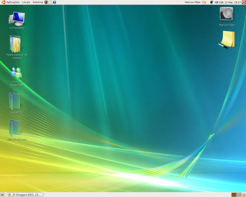 Meu Ubuntu um Vista