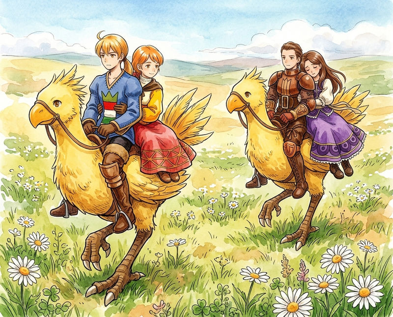 Chocobo Ride Final Fantasy Tactics - Chocobo Ride by JenRixx1 on DeviantArt