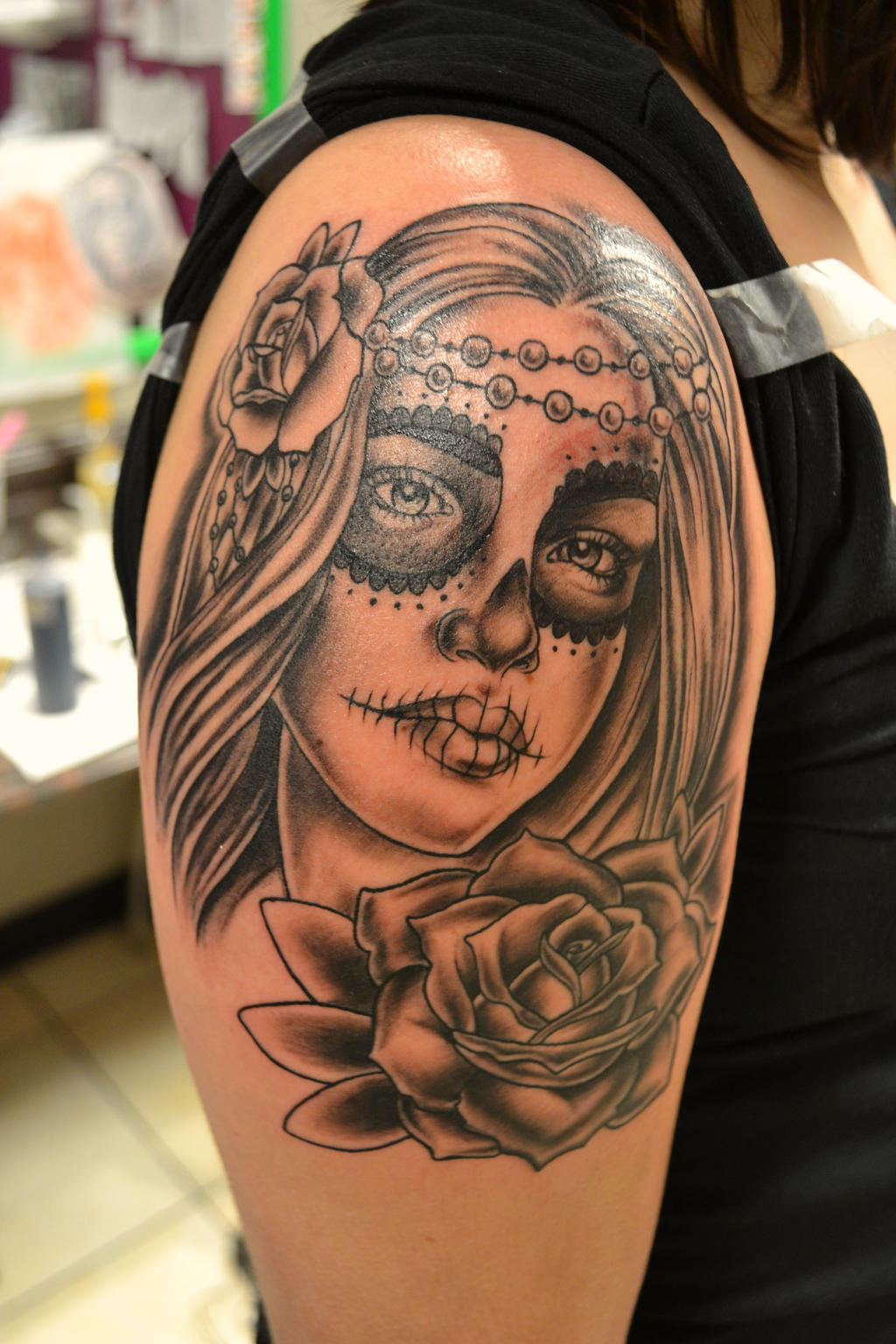 Sugar Skull Portrait Tattoo By Superrgeek On Deviantart Sugar Skull Portrait Tattoo By Superrgeek On Deviantart
